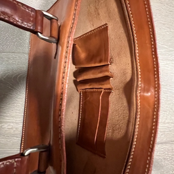 I MEDICI FIRENZE Brown Leather Briefcase - Picture 7 of 10